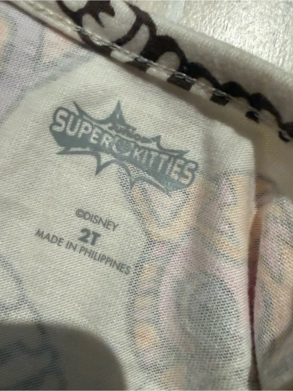 Disney Junior SuperKitties Girls 2T White Cat Print Dress NWT